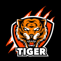 tiger head mascot