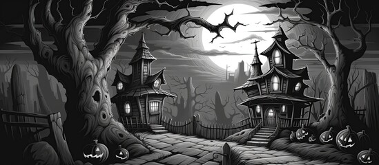 An illustration of Halloween , AI Generated