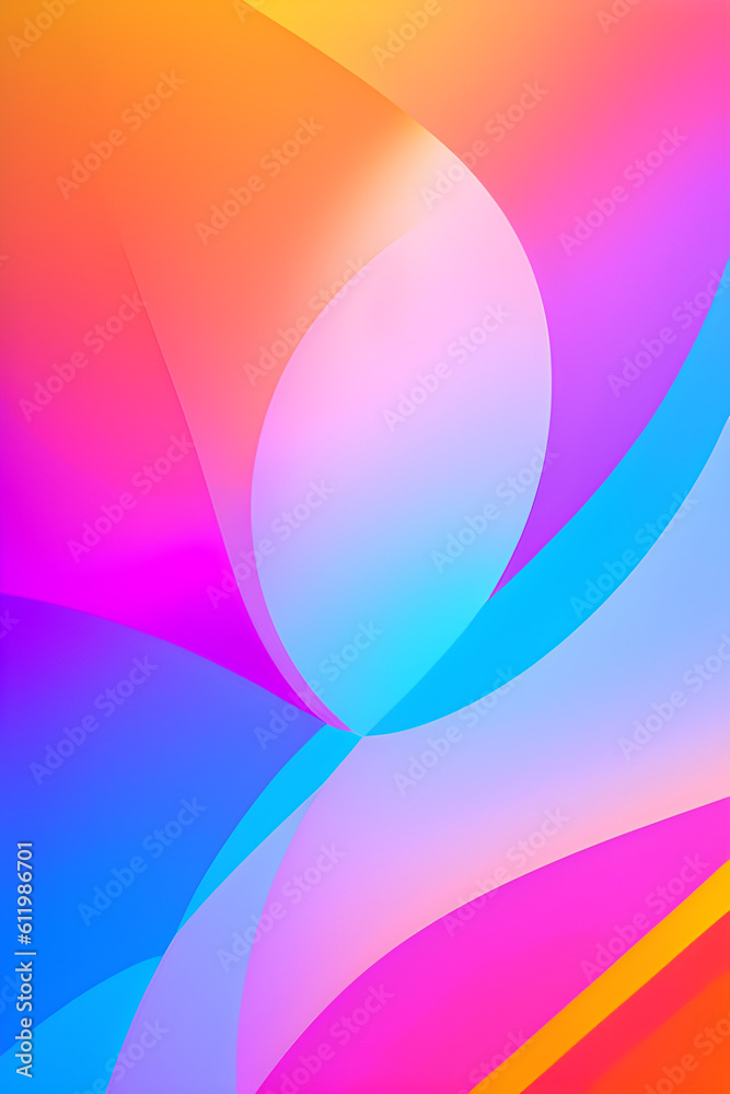 Canvas Prints Abstract colorful background in motion. Generative AI