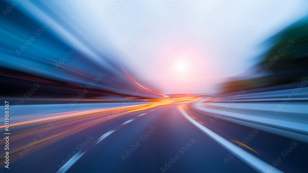 Wall mural speed motion blur background