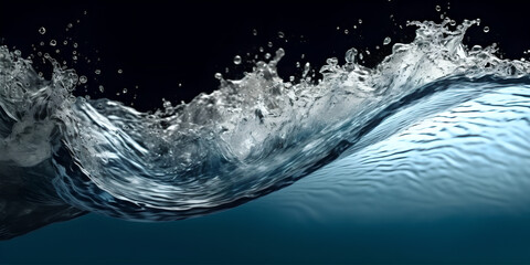  water flow effect from the side Generative A