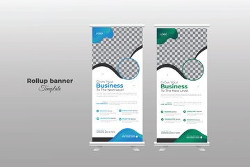 Roll up sale banner design template, abstract background, pull up design, modern x-banner, rectangle size.
