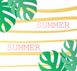 summer background with leaves
