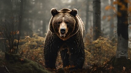 Grizzly Bear in the Forest