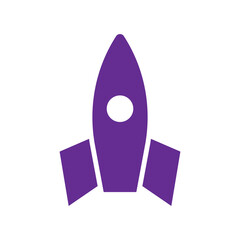 Launch, rocket, startup icon. Vector illustration, flat design