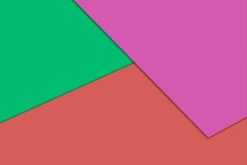 Geometric abstract background with shadow paper cut layers