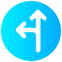 left exit arrow round vector icon