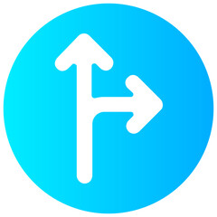 right exit arrow round vector icon