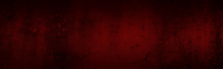 Dark Red horror scary background. grunge horror texture concrete. Dark grunge red concrete. Red textured stone wall background. Dark edges. Dark red grungy background or texture.