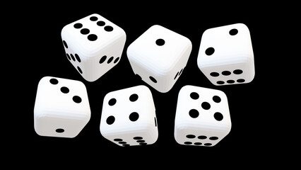Dice games used for fun or in casinos