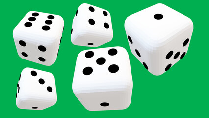 Dice games used for fun or in casinos