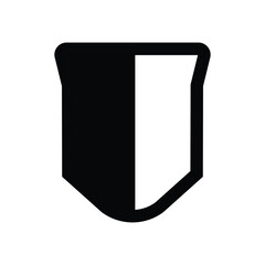 shield, icon, vector, illustration, design, template, flat, style