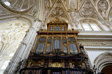 Fototapeta na wymiar Mezquita de Cordoba organ detail, Andalucia, Spain