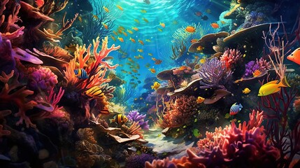 Fototapeta na wymiar The elusive beauty of the deep Capturing underwater mysteries 