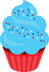 4th of July, Cupcake, Independence Day, treats