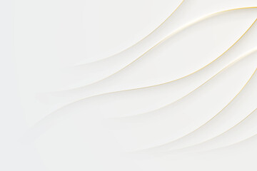 Elegant White Background with Golden Lines