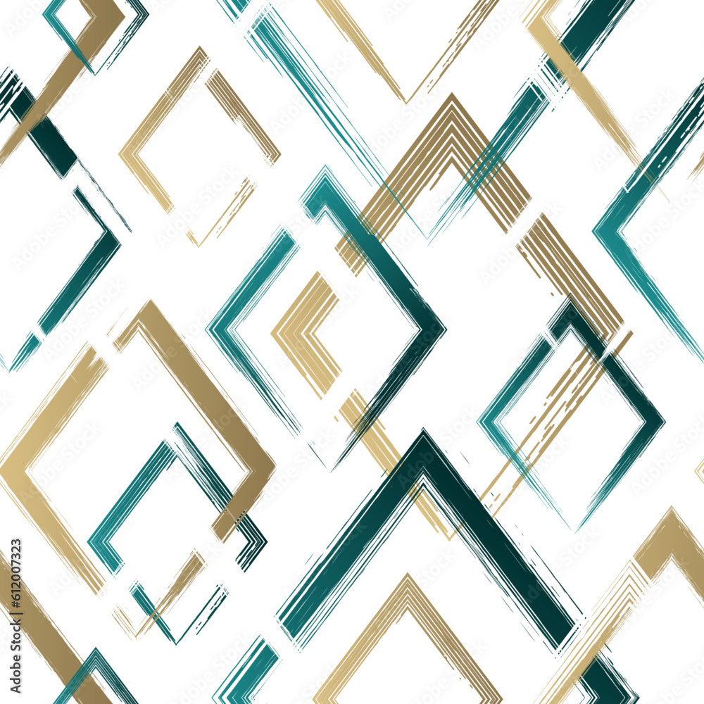 Poster abstract geometric seamless pattern. repeating geometry line background for design prints. repeated 