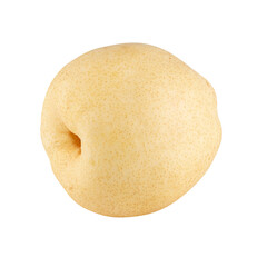Fresh oriental pear isolated on a transparent background