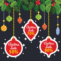 Christmas Sale vector.