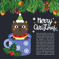 Christmas greeting card.