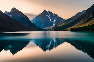 lake Reflection (Ai Generative)