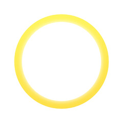 yellow banner circle light neon and dot
