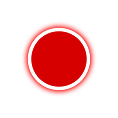 red banner circle light neon and dot