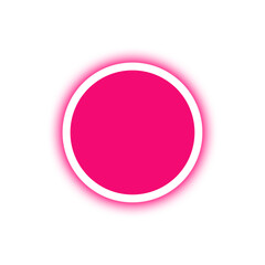 pink banner circle light neon and dot