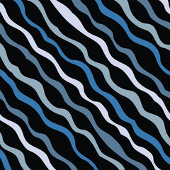 Vector fabric pattern illustration blue background abstract unbalance line patterns cute 45 degree vertical blue pastel color wave wavy blue.