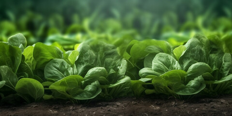 Japanese Spinach Garden, Nutritional Powerhouse, Ingredient for Delicious Recipes, Generative AI