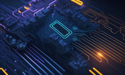 Computer circuit board wallpaper background