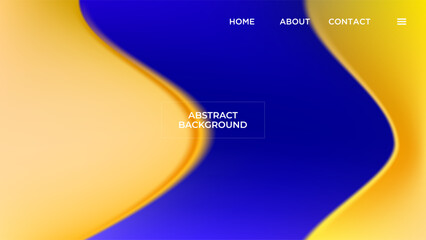 ABSTRACT BACKGROUND ELEGANT GRADIENT BLUE YELLOW SMOOTH COLOR DESIGN VECTOR TEMPLATE GOOD FOR MODERN WEBSITE, WALLPAPER, COVER DESIGN 