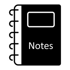 Notes Glyph Icon