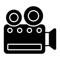Video Camera Glyph Icon