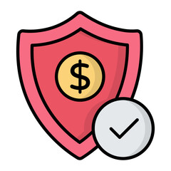 Secure Work Line Color Icon