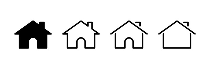 Web home icon , House vector icons set, Home sign or Main page icon for contact icons