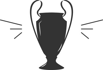 Champions League Cup Football. Soccer trophy illustration
