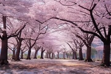 Afternoon Sakura Bloom -ai generated