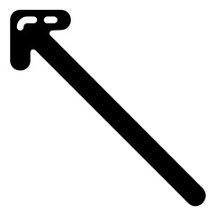 left up arrow glyph vector icon