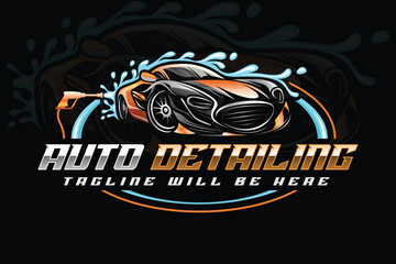 Auto detailing logo car detailing logo car wash logo car clean logo auto wash logo polish logo