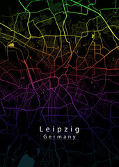 Leipzig Germany City Map