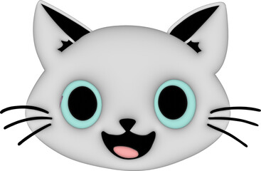 3D Cat face