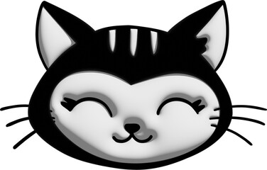 3D Cat face