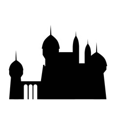 castle logo icon vector illustration design Vector.