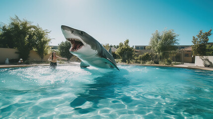Shark in Pool