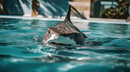 Shark in Pool