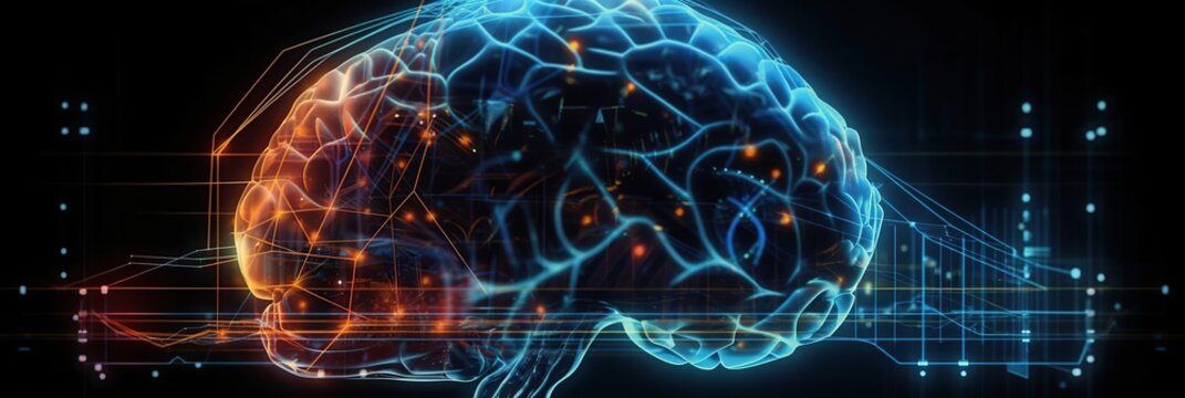 Brain working of Artificial Intelligence. Generative AI