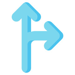 right exit arrow vector flat icon
