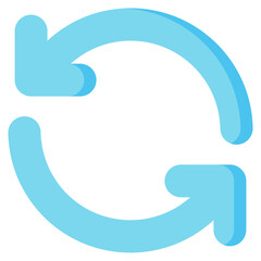 refresh arrow vector flat icon