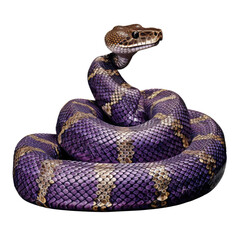 Obraz premium viper snake looking isolated on white